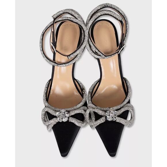 Mach & Mach Silver Crystal Slingback Pumps - Size 39 - Picture 2 of 5